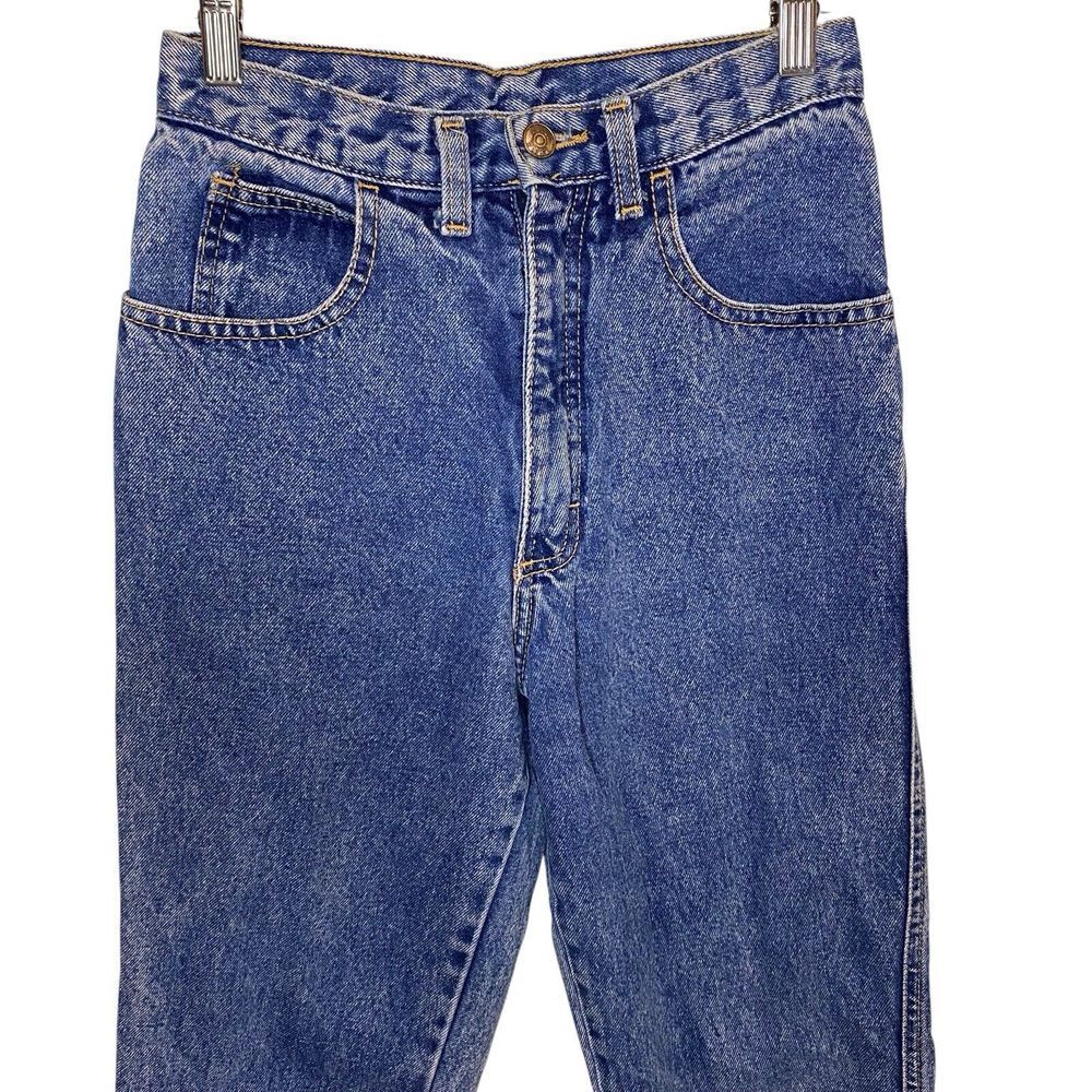 Vintage Zena Jeans High Waist Straight Leg Made In The USA Size 5 Retro Mom Jean